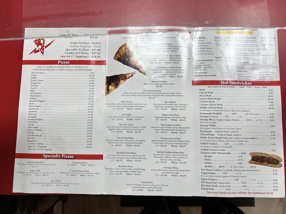 City Pizza Menu image 2