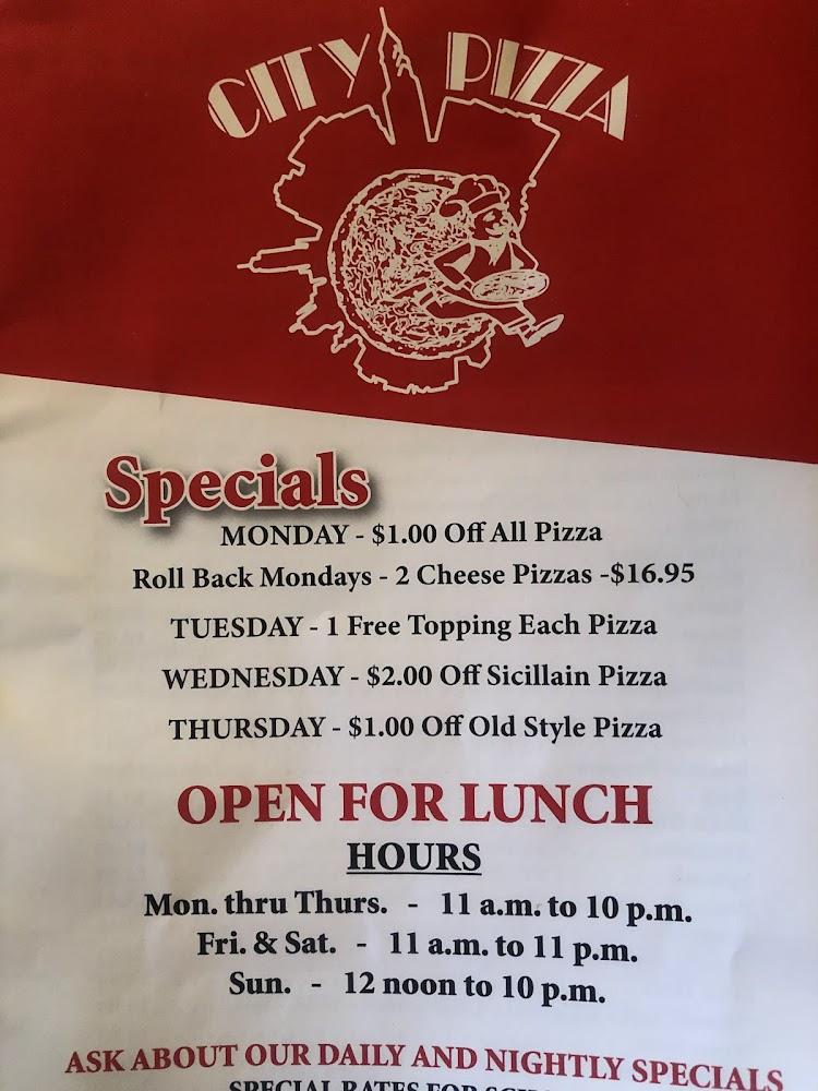 City Pizza Menu image 3