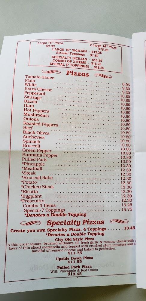 City Pizza Menu image 4